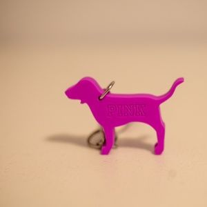 VICTORIAS SECRET PINK TINTED LIP BALM KEYCHAIN